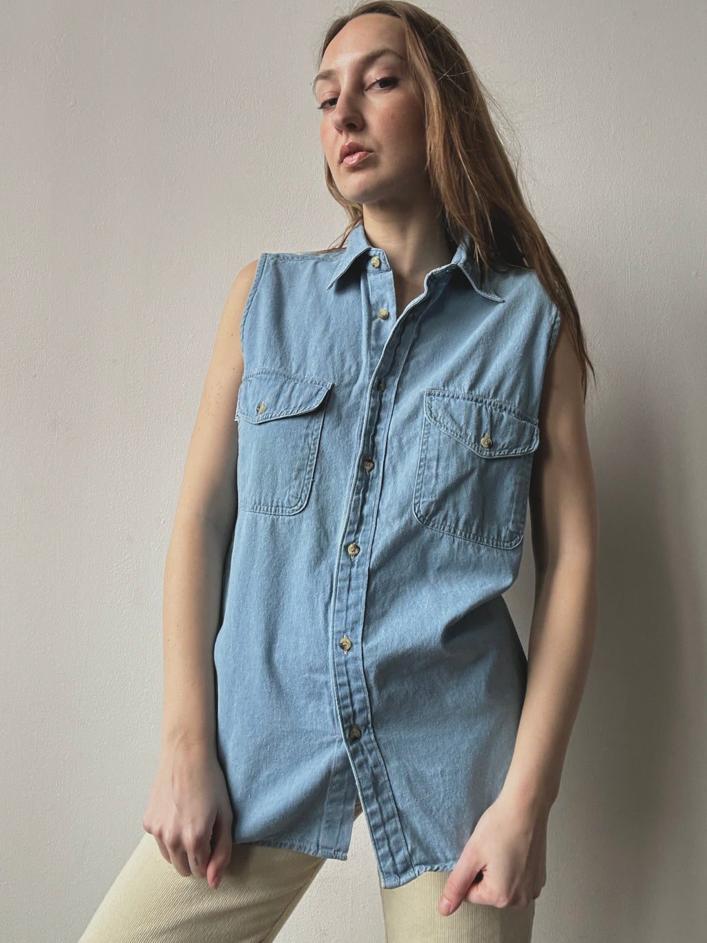 LIGHTWEIGHT DENIM TOP