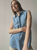 LIGHTWEIGHT DENIM TOP