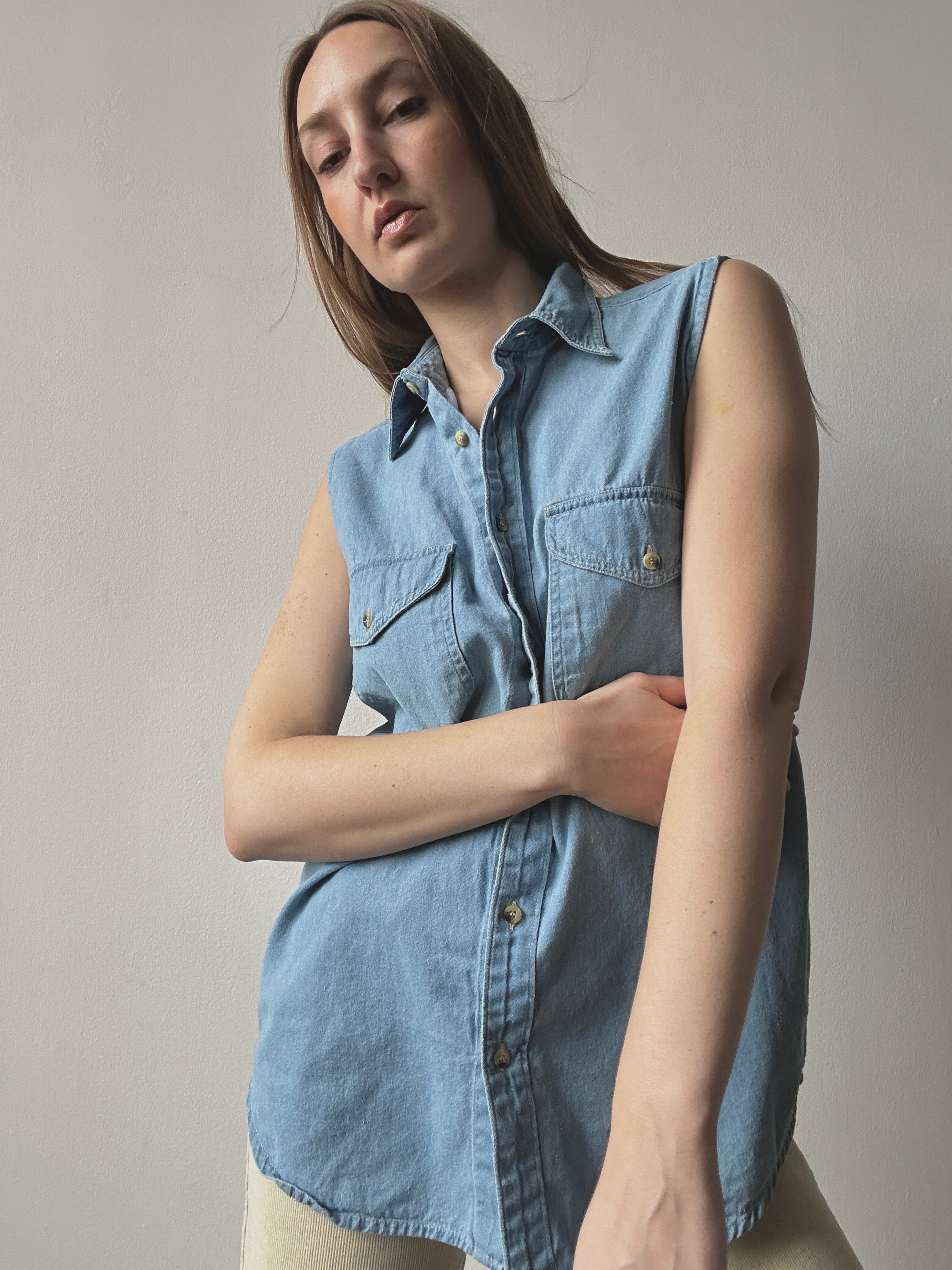 LIGHTWEIGHT DENIM TOP