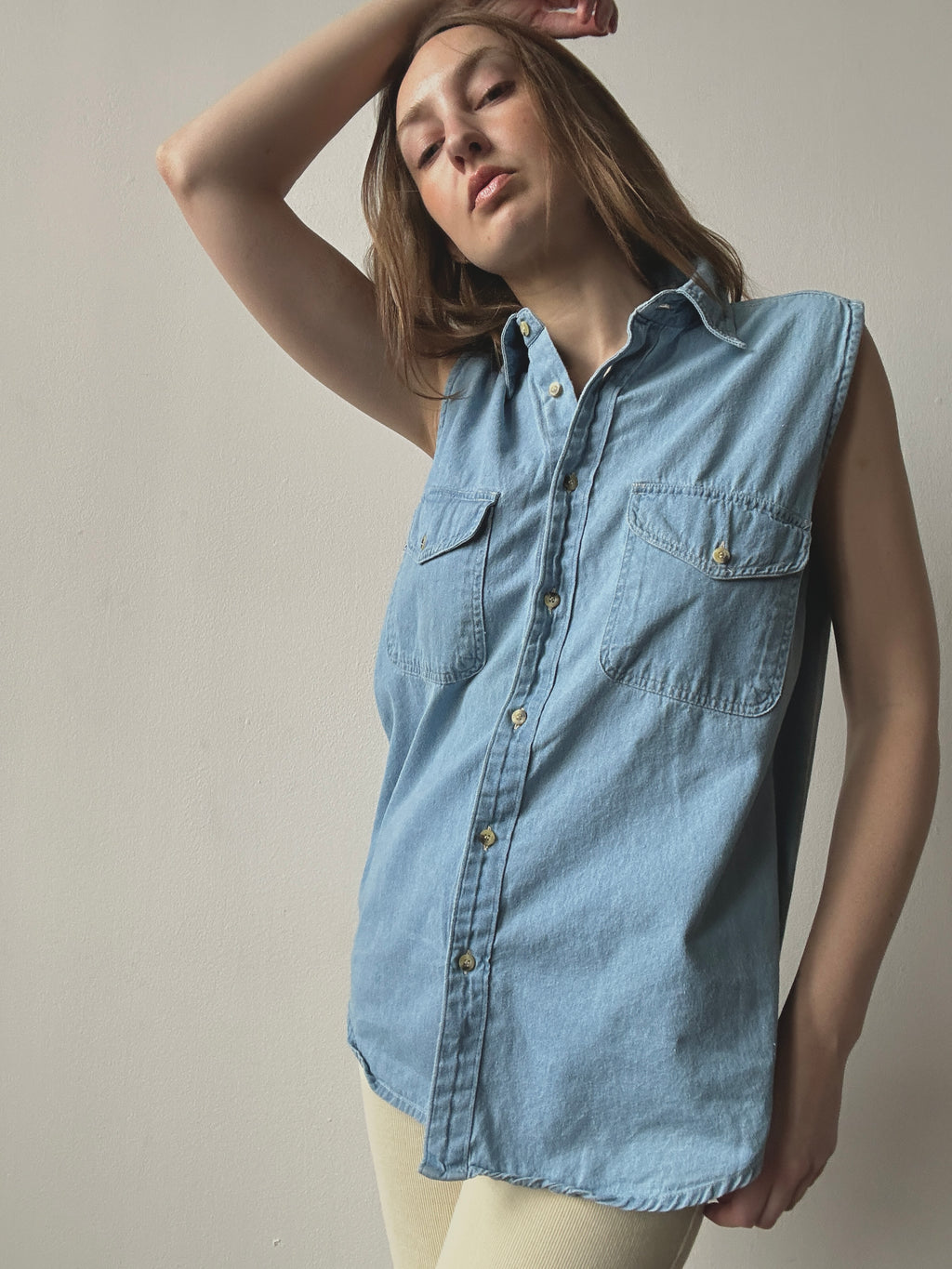 LIGHTWEIGHT DENIM TOP