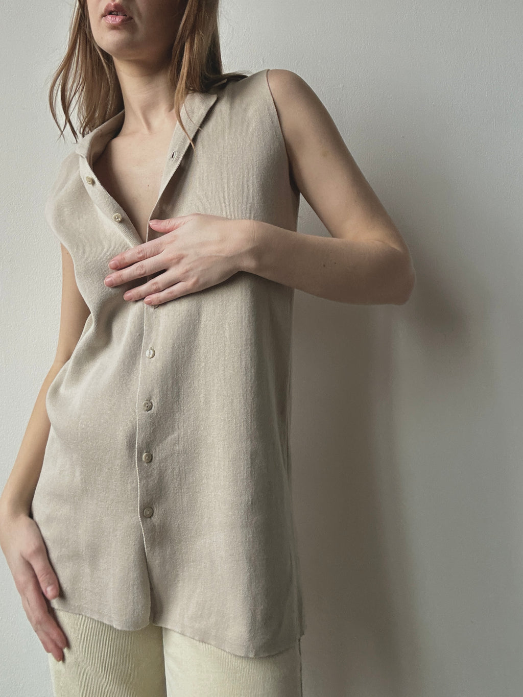 KNIT COTTON TANK