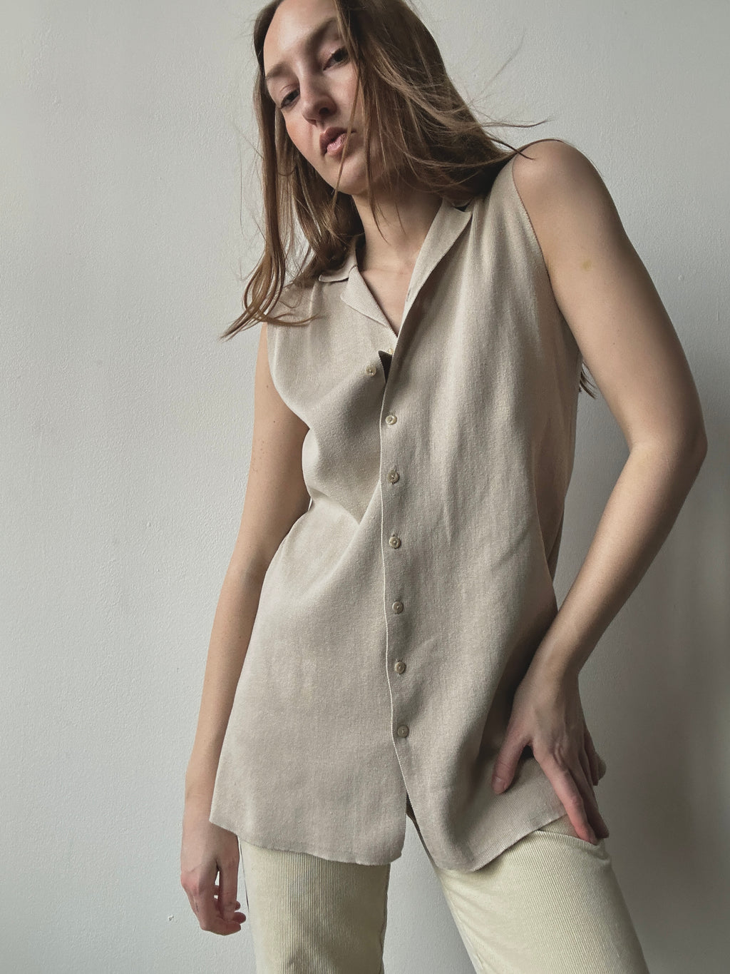 KNIT COTTON TANK