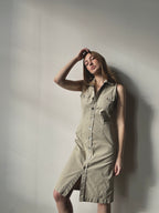 COTTON BUTTON UP DRESS