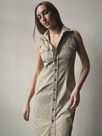 COTTON BUTTON UP DRESS
