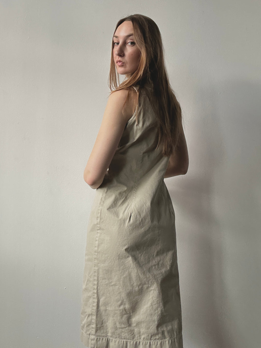COTTON BUTTON UP DRESS