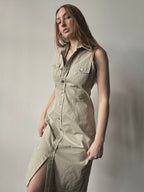 COTTON BUTTON UP DRESS