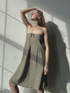 LINEN STRAPLESS DRESS AND/OR SKIRT