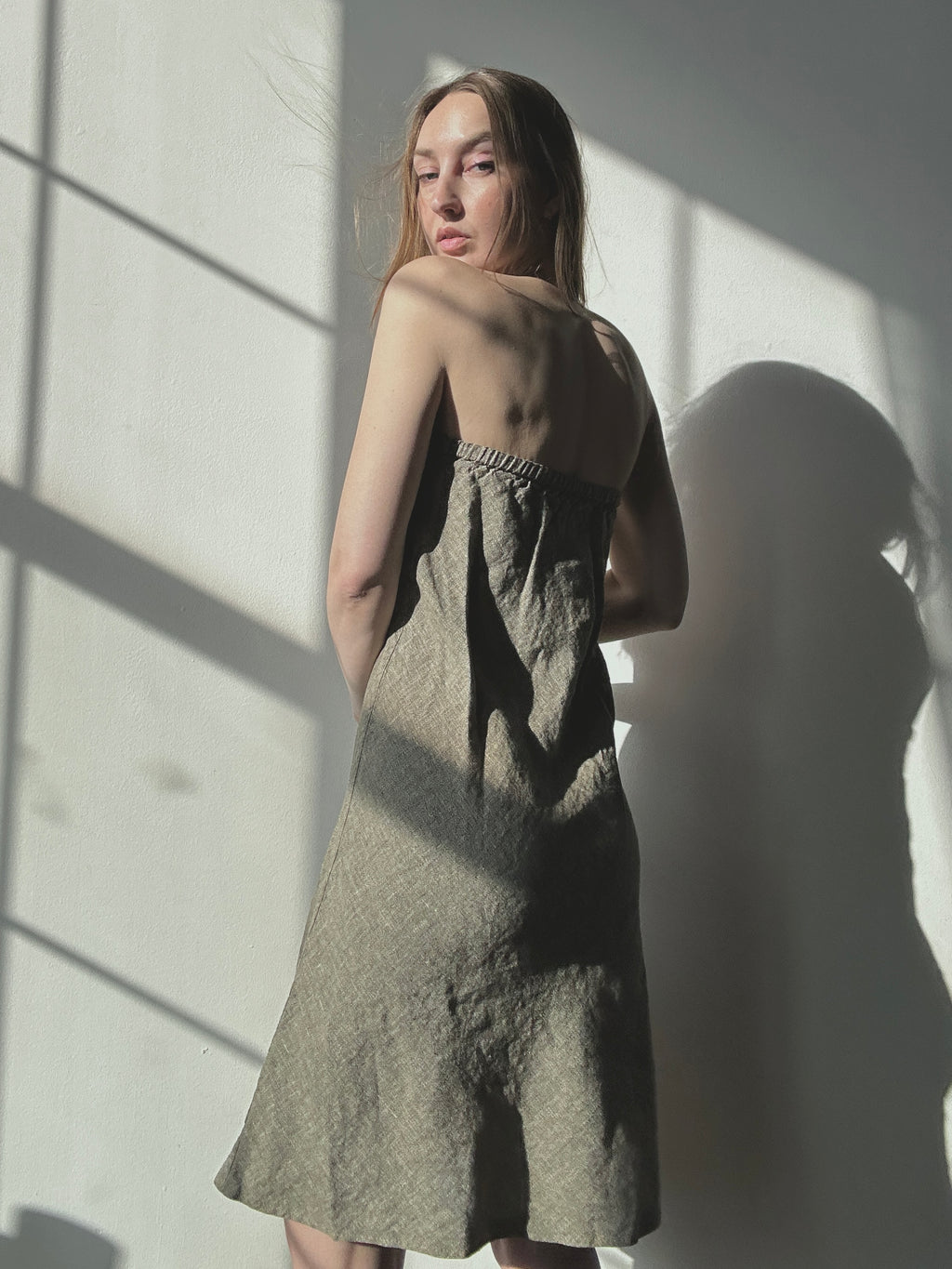 LINEN STRAPLESS DRESS AND/OR SKIRT