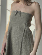 LINEN STRAPLESS DRESS AND/OR SKIRT