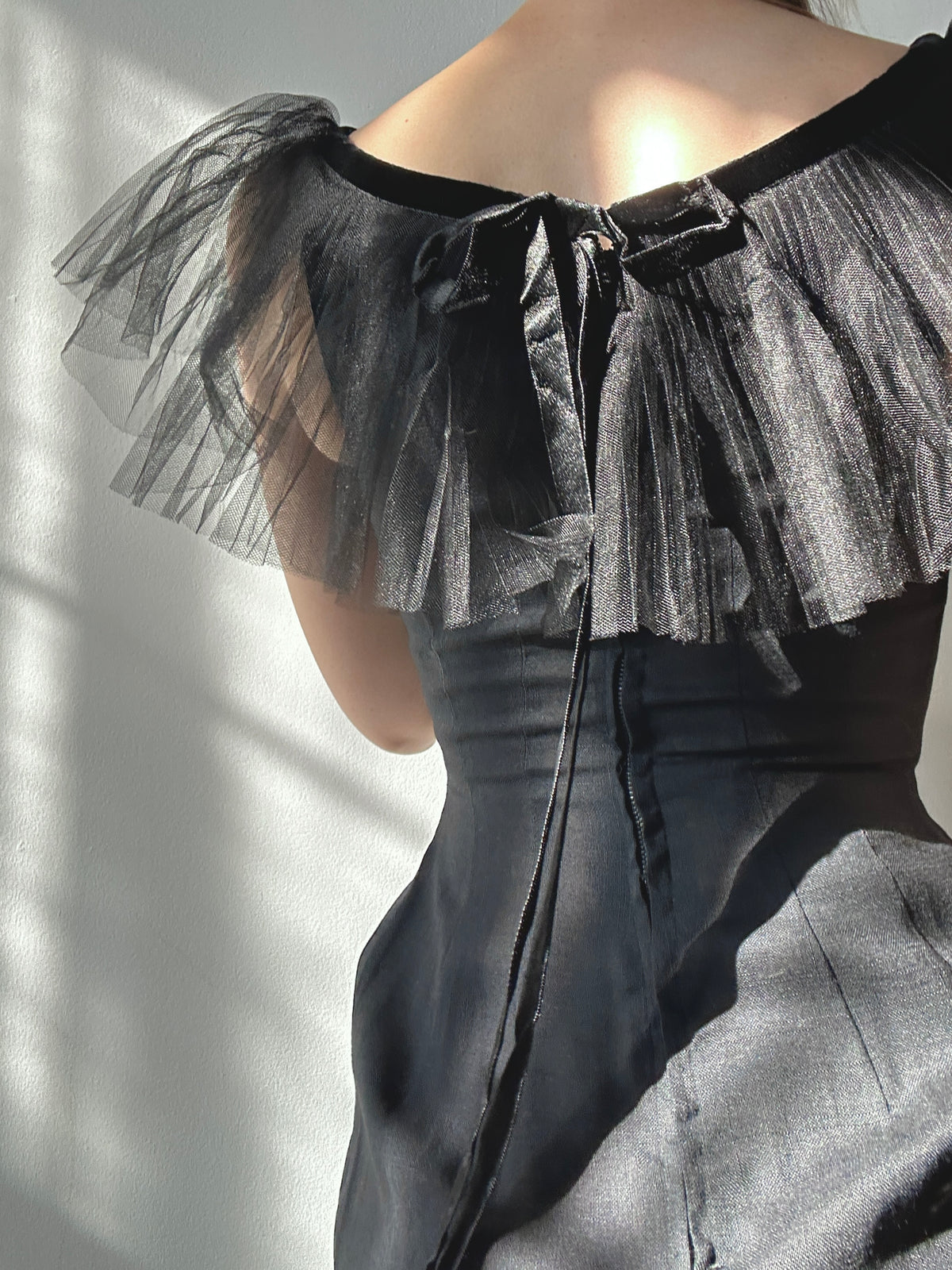 Tulle Neckline Dress
