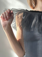 Tulle Neckline Dress