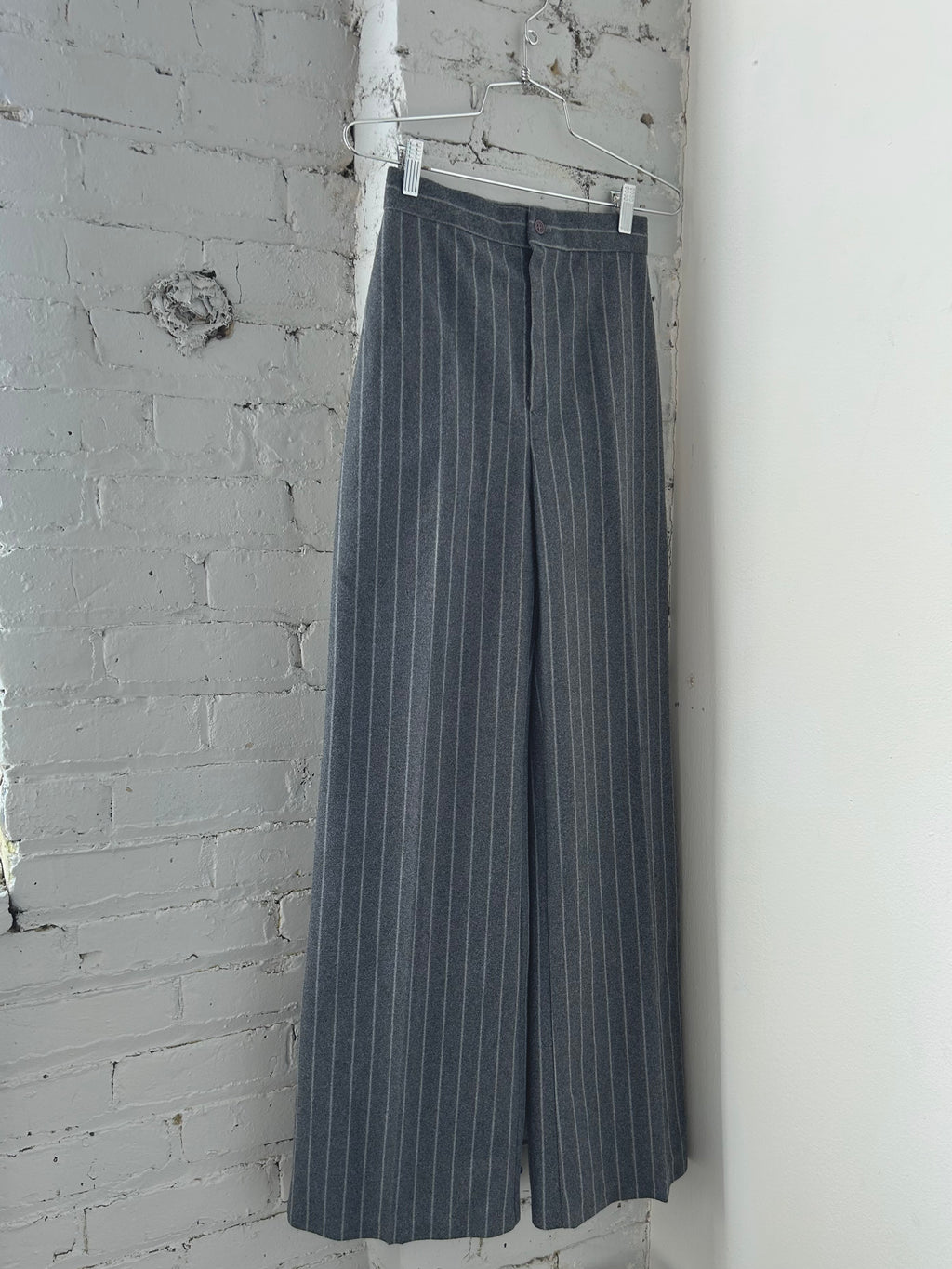 Grey Pinstripe Trousers