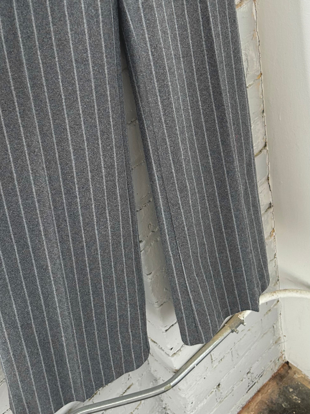 Grey Pinstripe Trousers