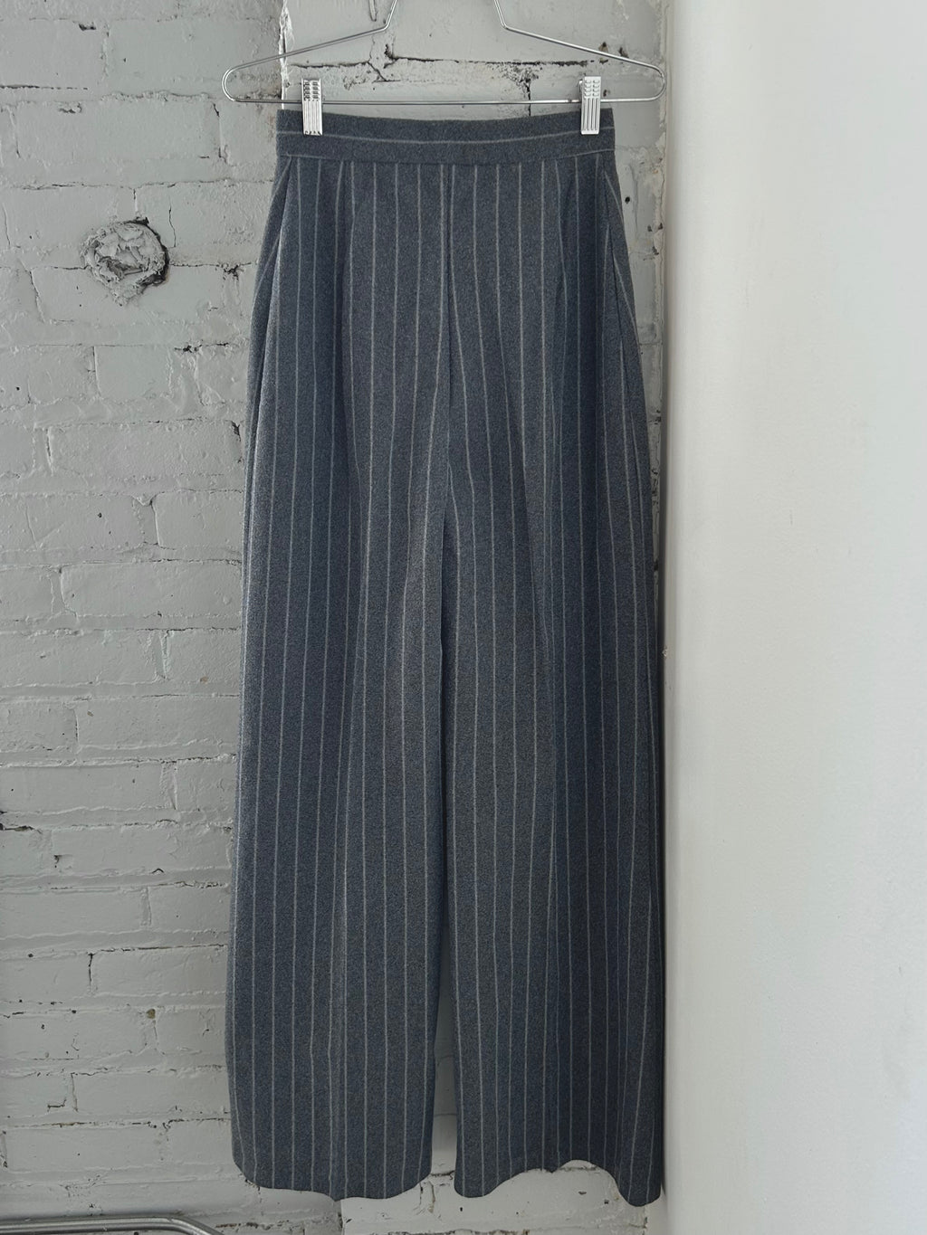 Grey Pinstripe Trousers